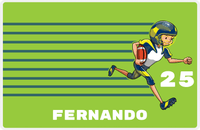 Thumbnail for Personalized Football Placemat VI - Green Background - Player I -  View