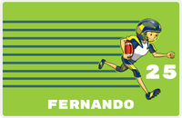 Thumbnail for Personalized Football Placemat VI - Green Background - Player II -  View
