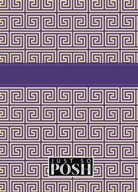 Thumbnail for Personalized Fret Journal - Indigo and Lilac - Circle Ribbon Nameplate - Back View