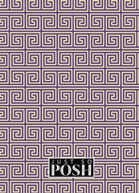 Thumbnail for Personalized Fret Journal - Indigo and Lilac - Decorative Rectangle Nameplate - Back View