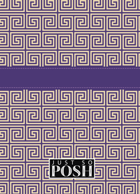 Thumbnail for Personalized Fret Journal - Indigo and Lilac - Ribbon Nameplate - Back View