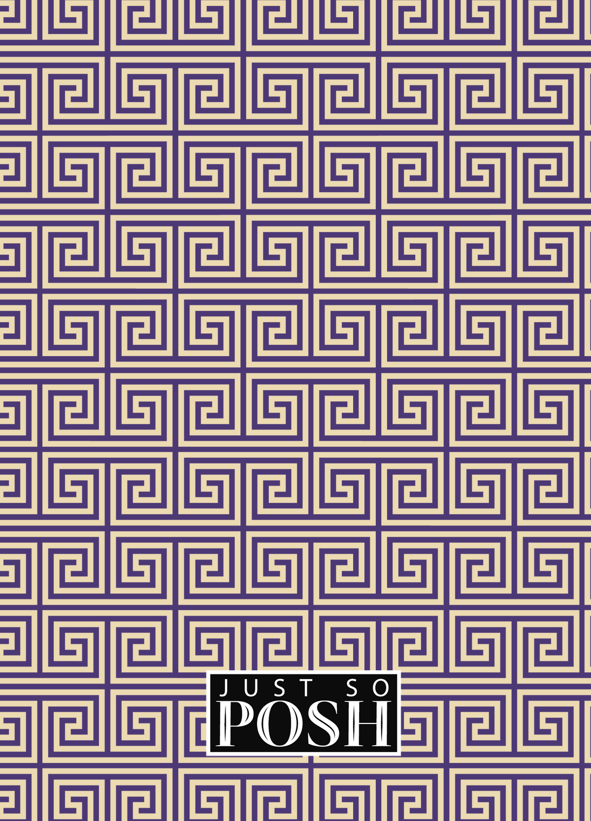 Personalized Fret Journal - Indigo and Lilac - Square Nameplate - Back View