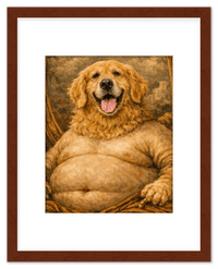 Thumbnail for Personalized Funny Fat Pet Portrait Wall Art - Custom Dog or Cat Print from Photo, Turn Your Pet’s Picture Into a Quirky Poster, Playful Animal Decor, Gifts for Pet Owners, Whimsical Vintage Artwork - Front View