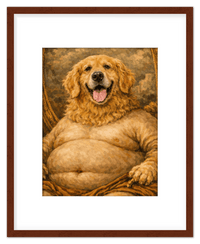 Thumbnail for Personalized Funny Fat Pet Portrait Wall Art - Custom Dog or Cat Print from Photo, Turn Your Pet’s Picture Into a Quirky Poster, Playful Animal Decor, Gifts for Pet Owners, Whimsical Vintage Artwork - Front View