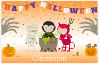 Thumbnail for Personalized Halloween Placemat IV - Cauldron Fun - Orange Background -  View