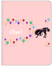 Thumbnail for Personalized Horses Notebook II - Circus Horse - Front View