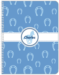 Thumbnail for Personalized Horses Notebook VIII - Horse Silhouette IV - Front View