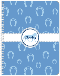 Thumbnail for Personalized Horses Notebook VIII - Horse Silhouette V - Front View