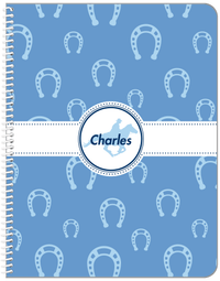 Thumbnail for Personalized Horses Notebook VIII - Horse Silhouette XI - Front View