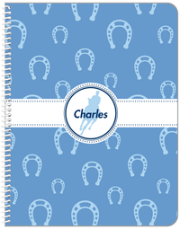 Thumbnail for Personalized Horses Notebook VIII - Horse Silhouette XV - Front View