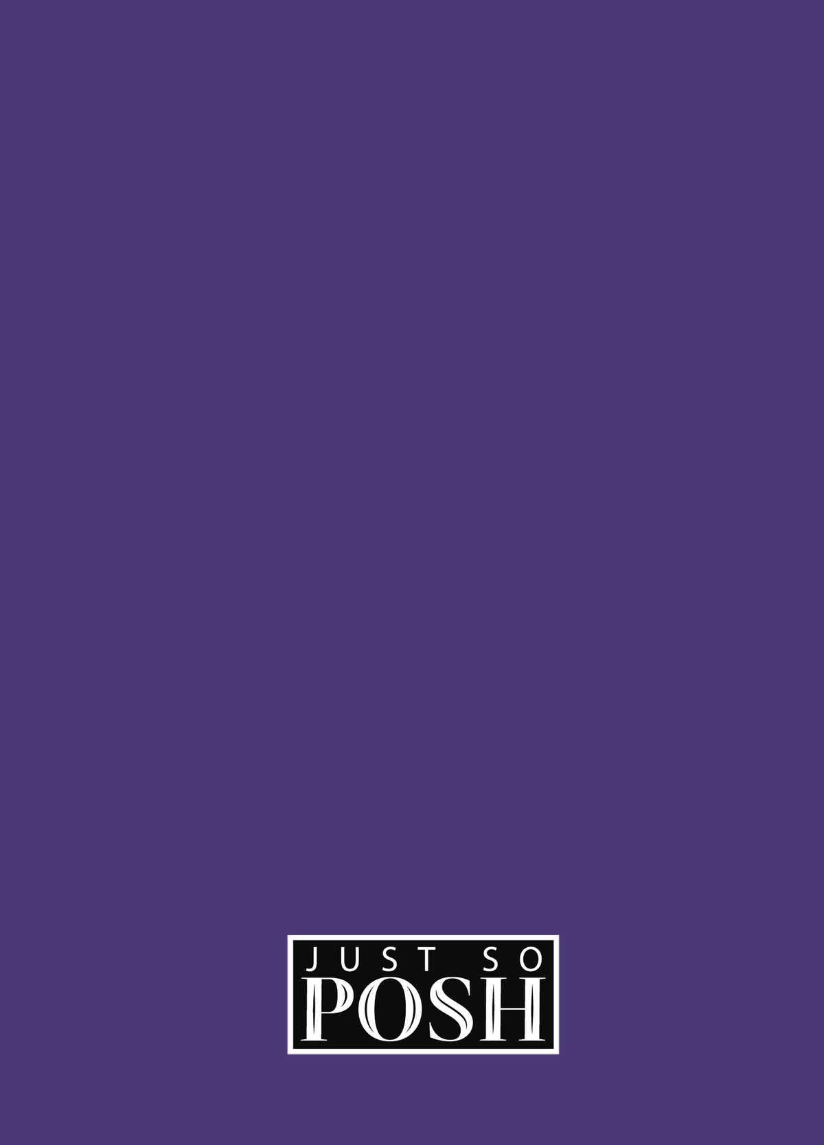 Personalized Horses Journal I - Rocky Ranch - Purple Background - Back View