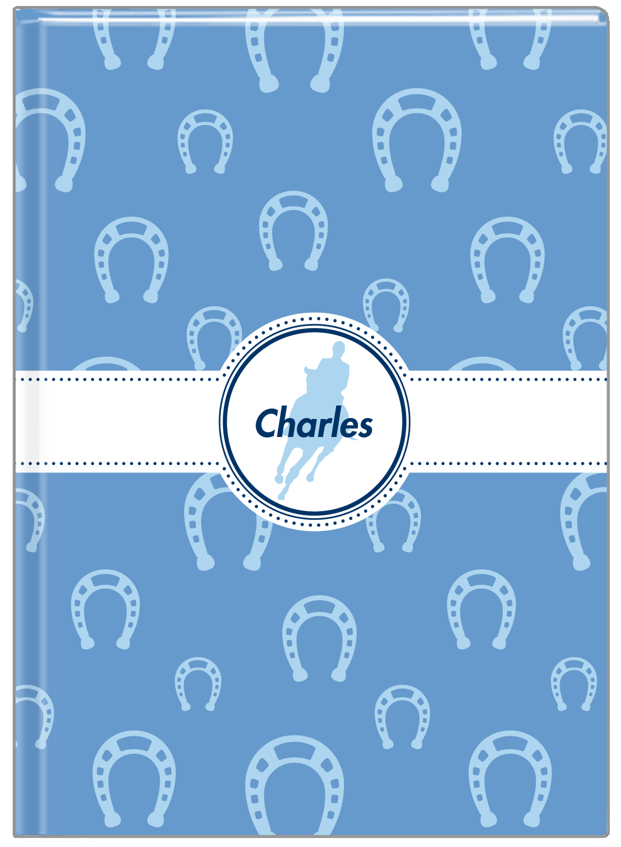Personalized Horses Journal VIII - Horses Silhouette XV - Front View