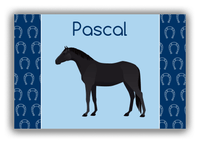 Thumbnail for Personalized Horses Canvas Wrap & Photo Print IV - Black Horse - Front View