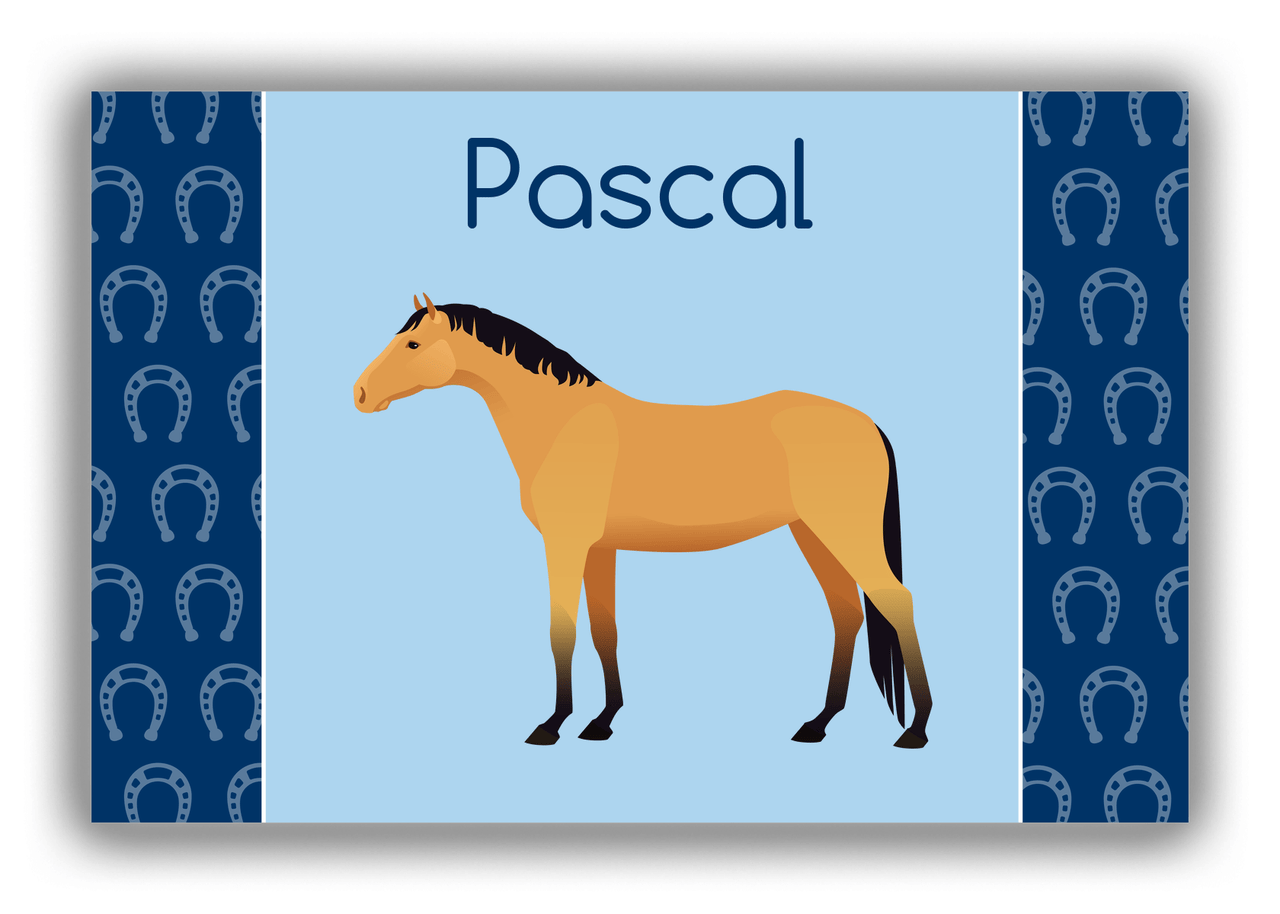 Personalized Horses Canvas Wrap & Photo Print IV - Buckskin Horse - Front View