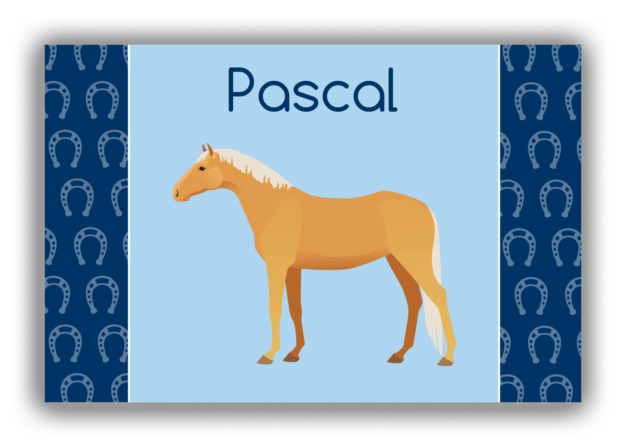 Personalized Horses Canvas Wrap & Photo Print IV - Palomino Horse - Front View