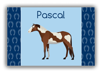Thumbnail for Personalized Horses Canvas Wrap & Photo Print IV - Skewbald Horse - Front View