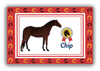 Thumbnail for Personalized Horses Canvas Wrap & Photo Print IX - Dark Bay Horse - Front View