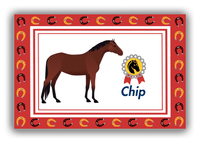 Thumbnail for Personalized Horses Canvas Wrap & Photo Print IX - Bay Horse - Front View