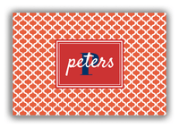 Thumbnail for Personalized Hourglass Canvas Wrap & Photo Print - Red with Rectangle Nameplate - Front View