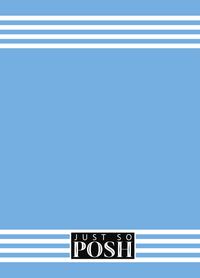 Thumbnail for Personalized Jersey Number Journal with Arched Name - Argentina - Triple Stripe - Back View