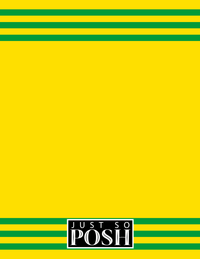 Thumbnail for Personalized Jersey Number Notebook with Arched Name - Brazil - Double Stripe - Back View
