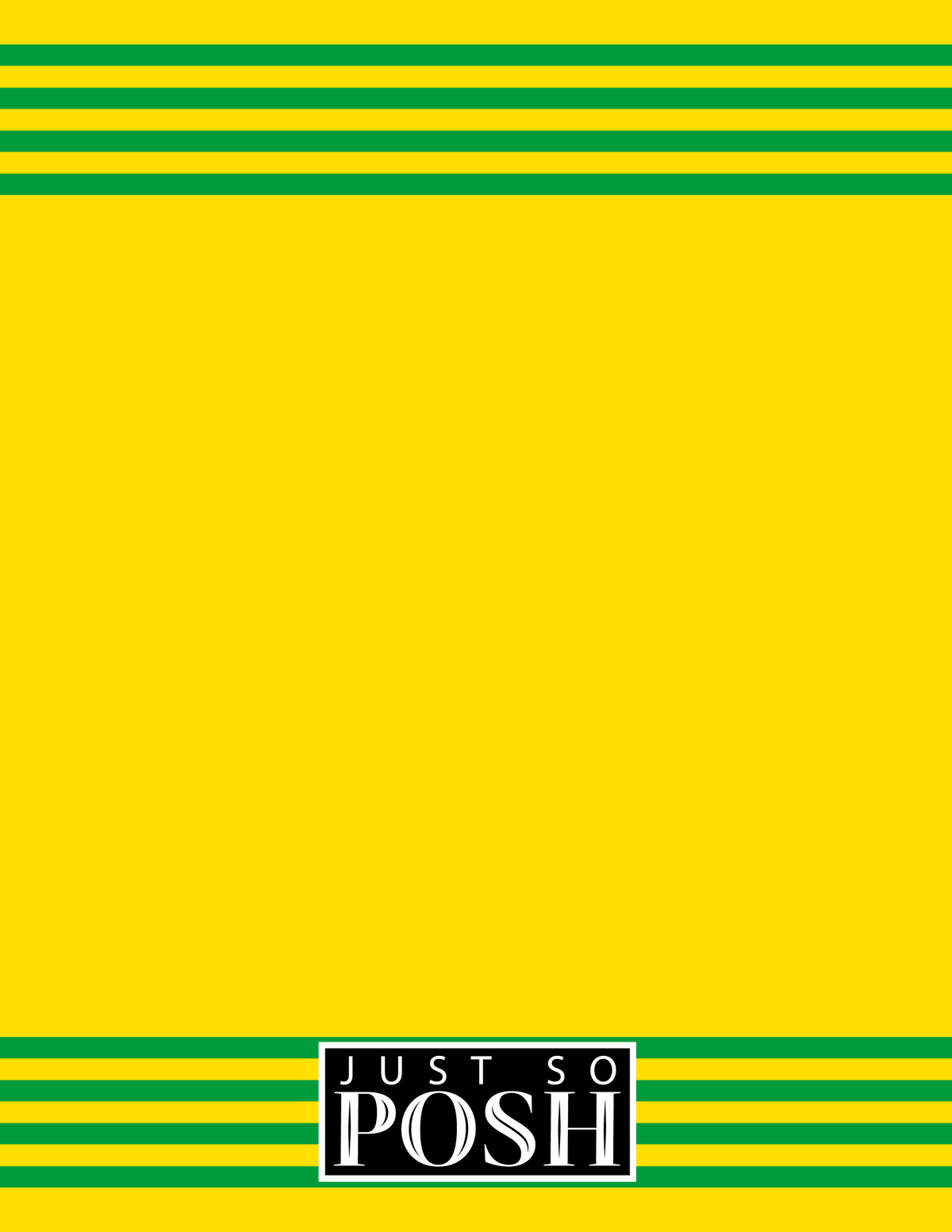 Personalized Jersey Number Notebook - Brazil - Triple Stripe - Back View