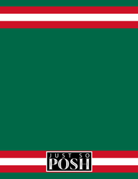 Thumbnail for Personalized Jersey Number Notebook - Mexico - Single Stripe - Back View