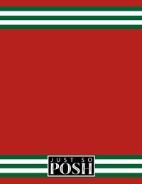 Thumbnail for Personalized Jersey Number Notebook - Portugal - Double Stripe - Back View