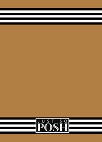 Thumbnail for Personalized Jersey Number Journal with Arched Name - Gold and Black - Triple Stripe - Back View