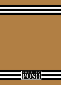 Thumbnail for Personalized Jersey Number Journal - Gold and Black - Double Stripe - Back View