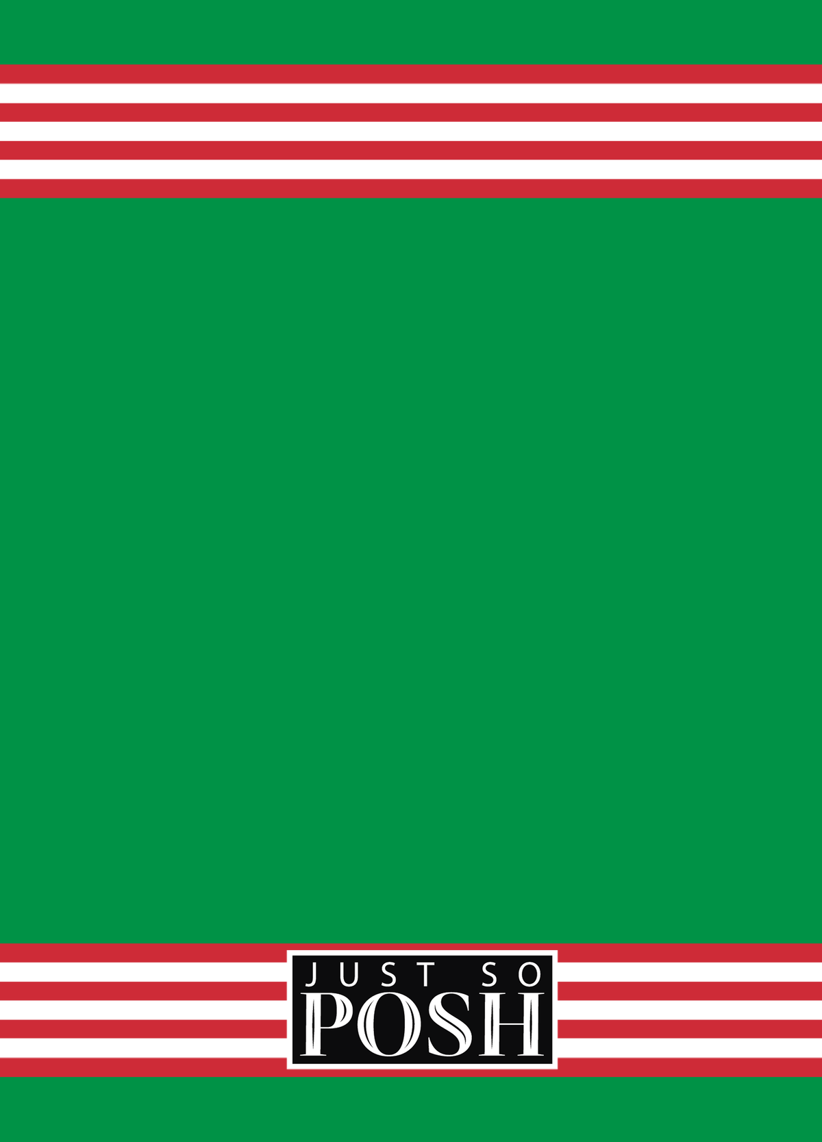 Personalized Jersey Number Journal - Italy - Triple Stripe - Back View
