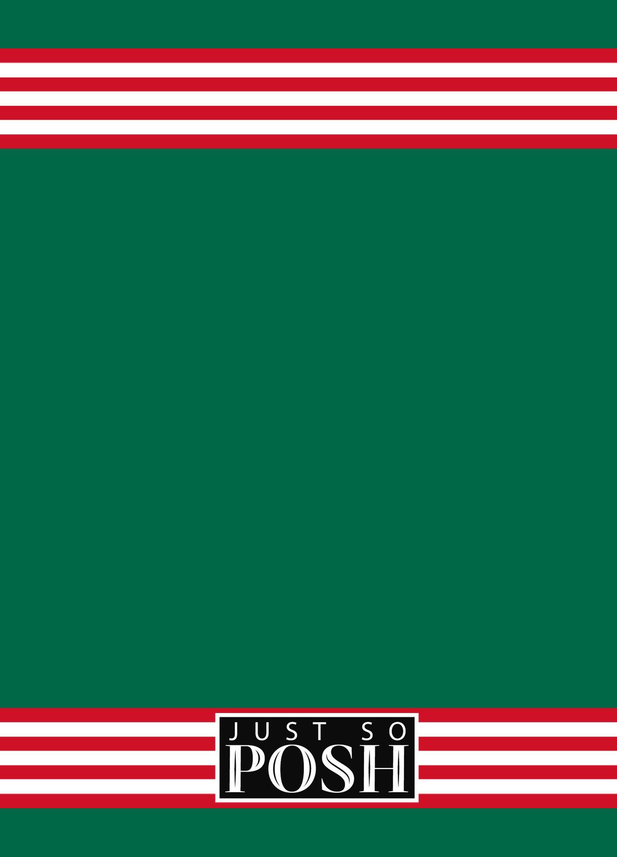 Personalized Jersey Number Journal - Mexico - Triple Stripe - Back View