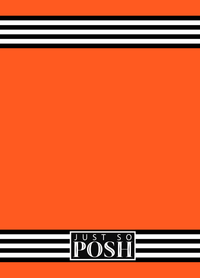 Thumbnail for Personalized Jersey Number Journal with Arched Name - Netherlands - Triple Stripe - Back View