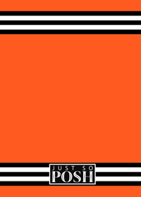 Thumbnail for Personalized Jersey Number Journal - Netherlands - Double Stripe - Back View