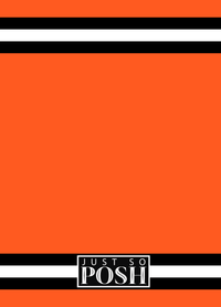 Thumbnail for Personalized Jersey Number Journal - Netherlands - Single Stripe - Back View