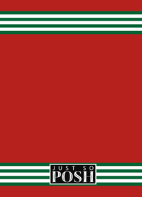 Thumbnail for Personalized Jersey Number Journal with Arched Name - Portugal - Triple Stripe - Back View