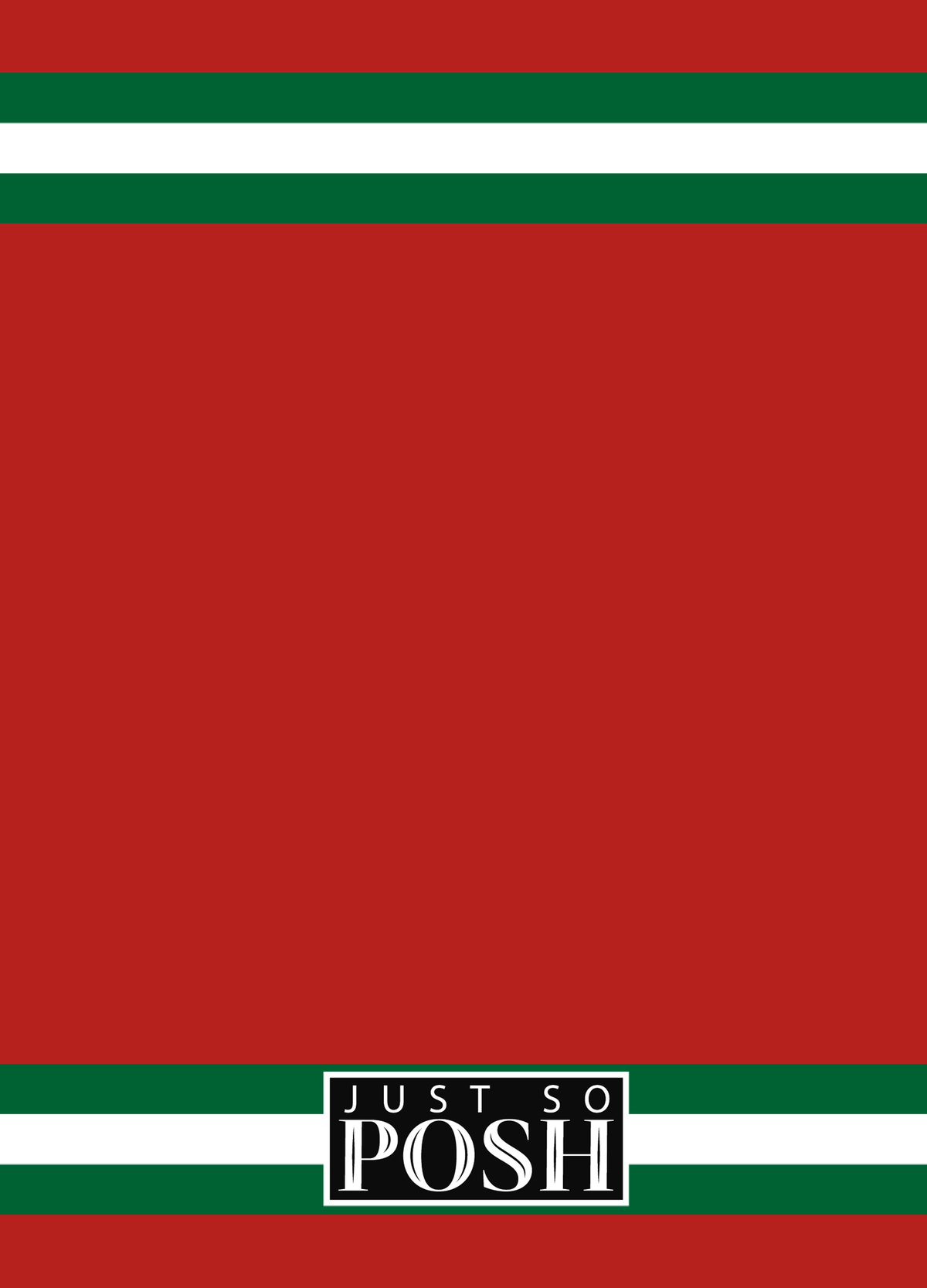Personalized Jersey Number Journal - Portugal - Single Stripe - Back View