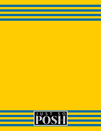 Thumbnail for Personalized Jersey Number Notebook - Sweden - Triple Stripe - Back View