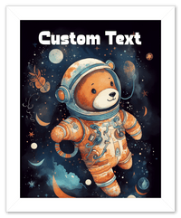 Thumbnail for Just So Posh SpaceAni 1 Bear 1 Wall Art Decor Poster Photo Print, Ideal For Home or Office - Front View