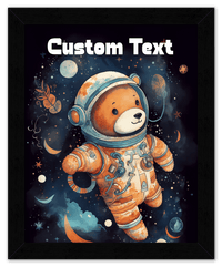 Thumbnail for Just So Posh SpaceAni 1 Bear 1 Wall Art Decor Poster Photo Print, Ideal For Home or Office - Front View