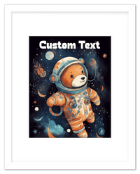 Thumbnail for Just So Posh SpaceAni 1 Bear 1 Wall Art Decor Poster Photo Print, Ideal For Home or Office - Front View