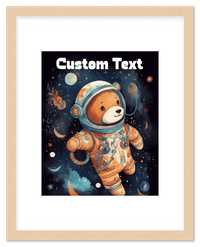 Thumbnail for Just So Posh SpaceAni 1 Bear 1 Wall Art Decor Poster Photo Print, Ideal For Home or Office - Front View