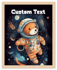 Thumbnail for Just So Posh SpaceAni 1 Bear 1 Wall Art Decor Poster Photo Print, Ideal For Home or Office - Front View