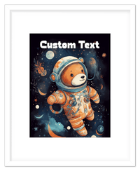 Thumbnail for Just So Posh SpaceAni 1 Bear 1 Wall Art Decor Poster Photo Print, Ideal For Home or Office - Front View