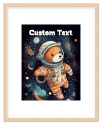 Thumbnail for Just So Posh SpaceAni 1 Bear 1 Wall Art Decor Poster Photo Print, Ideal For Home or Office - Front View