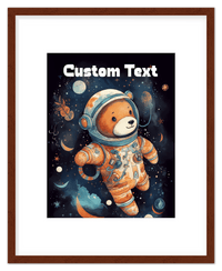 Thumbnail for Just So Posh SpaceAni 1 Bear 1 Wall Art Decor Poster Photo Print, Ideal For Home or Office - Front View
