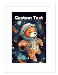 Thumbnail for Just So Posh SpaceAni 1 Bear 1 Wall Art Decor Poster Photo Print, Ideal For Home or Office - Front View