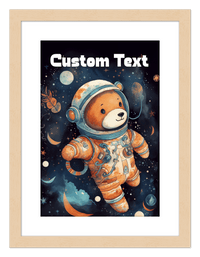 Thumbnail for Just So Posh SpaceAni 1 Bear 1 Wall Art Decor Poster Photo Print, Ideal For Home or Office - Front View