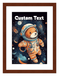 Thumbnail for Just So Posh SpaceAni 1 Bear 1 Wall Art Decor Poster Photo Print, Ideal For Home or Office - Front View