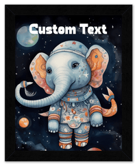 Thumbnail for Just So Posh SpaceAni 1 Elep 1 Wall Art Decor Poster Photo Print, Ideal For Home or Office - Front View